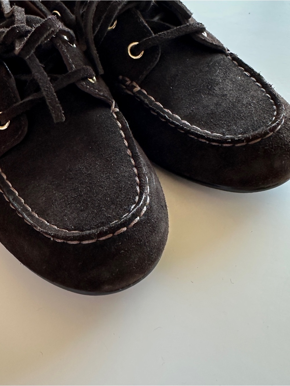 New Madewell The Jamie Boat Shoe | Size 7 | Dark Corab - Picture 4 of 10